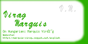 virag marquis business card